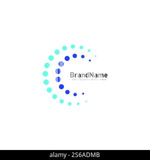Circle Dots Creative Cool Logo Icon Design Stock Vector