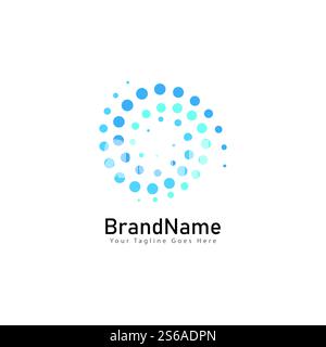 Circle Dots Creative Cool Logo Icon Design Stock Vector