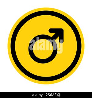 No Male Symbol Sign Isolate On White Background,Vector Illustration Stock Vector