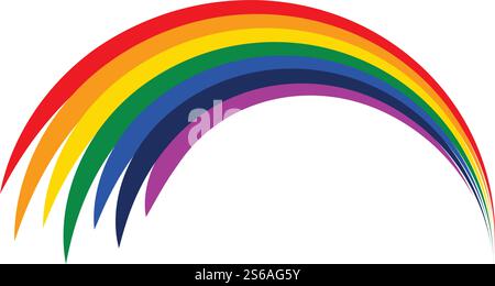 Rainbow stock ilustration vector template Stock Vector
