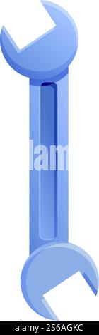 Carpenter steel key icon. Cartoon of carpenter steel key vector icon ...