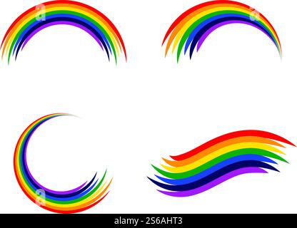 Rainbow stock ilustration vector template Stock Vector