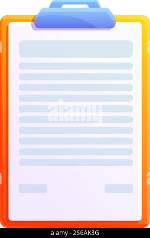 Storage documents to do list icon. Cartoon of storage documents to do list vector icon for web design isolated on white background. Storage documents to do list icon, cartoon style Stock Vector
