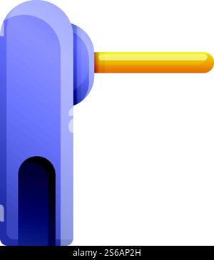 Technology turnstile icon. Cartoon of technology turnstile vector icon for web design isolated on white background. Technology turnstile icon, cartoon style Stock Vector