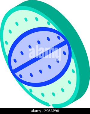 chewing ball for dog isometric icon vector. chewing ball for dog sign. isolated symbol illustration. chewing ball for dog isometric icon vector illustration Stock Vector