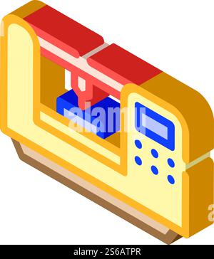 automatic forge isometric icon vector isolated illustration Stock ...