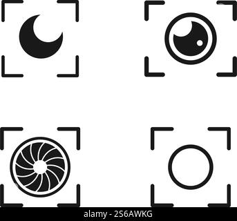 Sutter camera stock vector template Stock Vector