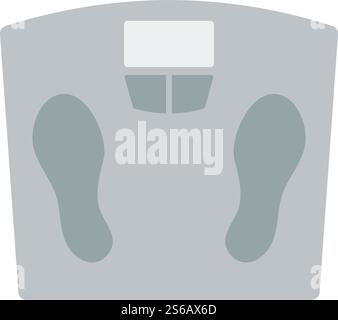 Icon Floor Scales Of. Flat Color Design. Vector Illustration Stock ...