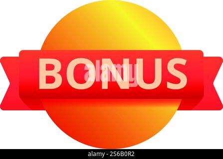 Bonus prize icon. Cartoon of bonus prize vector icon for web design isolated on white background. Bonus prize icon, cartoon style Stock Vector