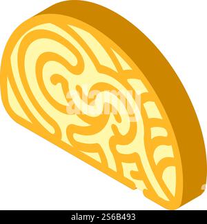 marine shell isometric icon vector. marine shell sign. isolated symbol illustration. marine shell isometric icon vector illustration isolated Stock Vector