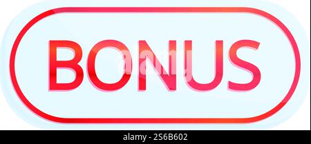 Tag bonus icon. Cartoon of tag bonus vector icon for web design isolated on white background. Tag bonus icon, cartoon style Stock Vector
