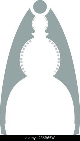 Nutcracker Pliers Icon. Flat Color Design. Vector Illustration. Stock Vector