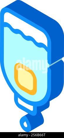 sanitation liquid soap bottle isometric icon vector. sanitation liquid soap bottle sign. isolated symbol illustration. sanitation liquid soap bottle isometric icon vector illustration Stock Vector