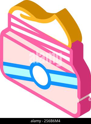 sunscreen cream container isometric icon vector. sunscreen cream container sign. isolated symbol illustration. sunscreen cream container isometric icon vector illustration Stock Vector