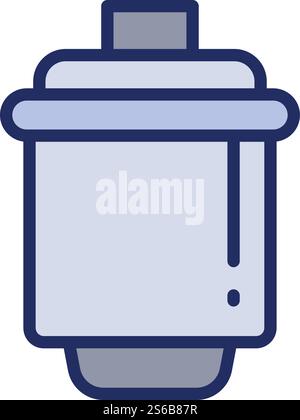 Water cartridge icon. Outline water cartridge vector icon for web design isolated on white background. Water cartridge icon, outline style Stock Vector