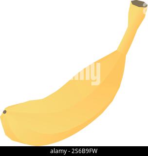 Fresh banana icon. Isometric of fresh banana vector icon for web design isolated on white background. Fresh banana icon, isometric style Stock Vector