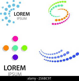 Halftone illustration symbol concept vector flat design Stock Vector
