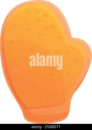 Glove washcloth icon. Cartoon of glove washcloth vector icon for web design isolated on white background. Glove washcloth icon, cartoon style Stock Vector