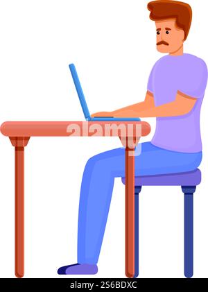 Father outsourcing icon. Cartoon of father outsourcing vector icon for web design isolated on white background. Father outsourcing icon, cartoon style Stock Vector