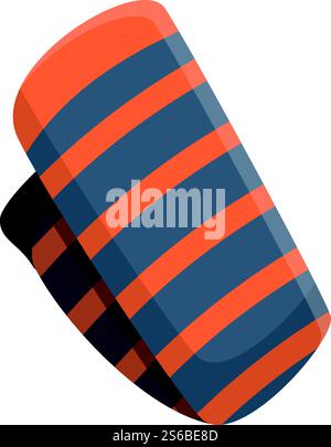 Long line sock icon. Cartoon of long line sock vector icon for web design isolated on white background. Long line sock icon, cartoon style Stock Vector