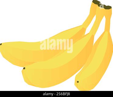 Banana branch icon. Isometric of banana branch vector icon for web design isolated on white background. Banana branch icon, isometric style Stock Vector