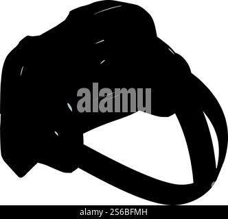 Digital game goggles icon. Isometric of digital game goggles vector icon for web design isolated on white background. Digital game goggles icon, isometric style Stock Vector