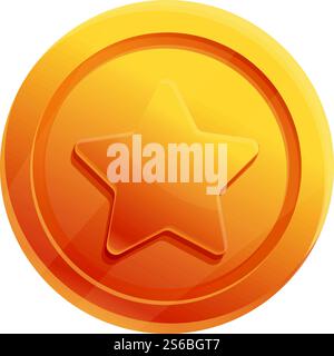 Cartoon golden star sprite animation, vector ui for video game ...