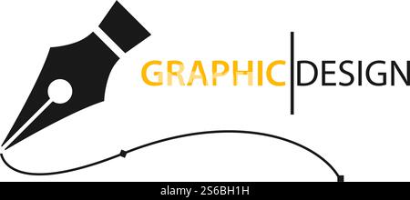Pentool icon flat design vector Stock Vector