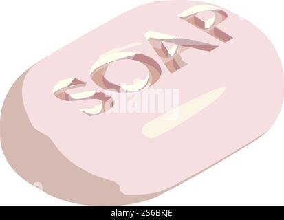 Soap cleaner icon. Isometric of soap cleaner vector icon for web design isolated on white background. Soap cleaner icon, isometric style Stock Vector