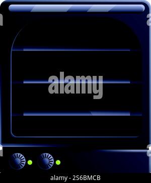 Manual convection oven icon. Cartoon of manual convection oven vector icon for web design isolated on white background. Manual convection oven icon, cartoon style Stock Vector