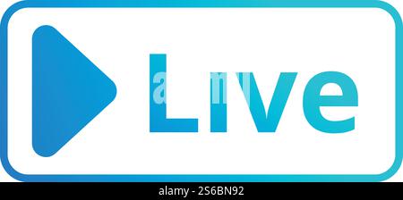 Live broadcast icon. Cartoon of live broadcast vector icon for web design isolated on white background. Live broadcast icon, cartoon style Stock Vector