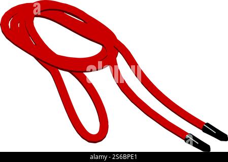 Camera cable icon. Isometric of camera cable vector icon for web design isolated on white background. Camera cable icon, isometric style Stock Vector