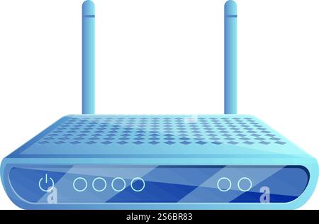 Wifi modem 4g icon. Cartoon of wifi modem 4g vector icon for web design isolated on white background. Wifi modem 4g icon, cartoon style Stock Vector