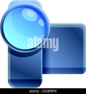 Device camcorder icon. Cartoon of device camcorder vector icon for web design isolated on white background. Device camcorder icon, cartoon style Stock Vector