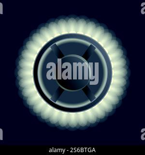 Led strip lights roll icon. Cartoon of led strip lights roll vector icon for web design isolated on white background. Led strip lights roll icon, cartoon style Stock Vector