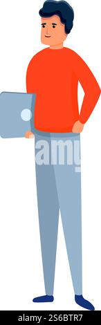 Outsource icon. Cartoon of outsource vector icon for web design isolated on white background. Outsource icon, cartoon style Stock Vector