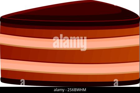 Cake icon. Cartoon of cake vector icon for web design isolated on white background. Cake icon, cartoon style Stock Vector