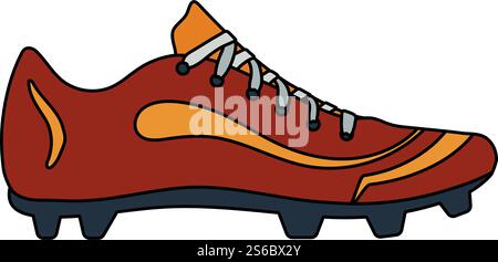 Baseball Boot Icon. Editable Outline With Color Fill Design. Vector Illustration. Stock Vector