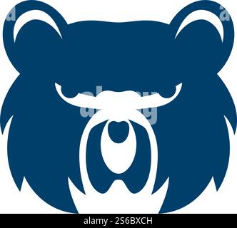 Bear ilustration logo vector template Stock Vector