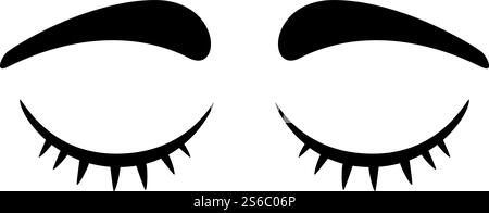 Eyelashes icon. Cartoon of eyelashes vector icon for web design isolated on white background. Eyelashes icon, cartoon style Stock Vector