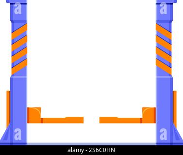 Two post car lift icon. Cartoon of two post car lift vector icon for ...