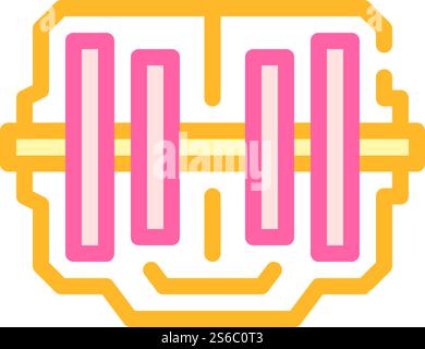 electrical generator color icon vector. electrical generator sign. isolated symbol illustration. electrical generator color icon vector flat illustration Stock Vector