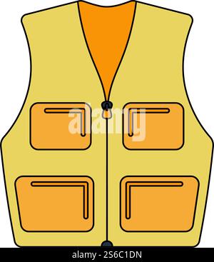 Hunter Vest Icon Vector Outline Illustration Stock Vector Image & Art ...