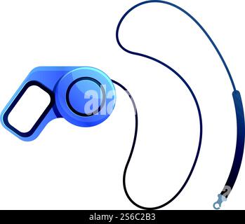 Retractable puppy leash icon. Cartoon of retractable puppy leash vector icon for web design isolated on white background. Retractable puppy leash icon, cartoon style Stock Vector
