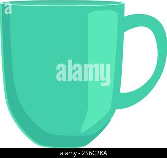 Mug cup icon. Cartoon of mug cup vector icon for web design isolated on white background. Mug cup icon, cartoon style Stock Vector