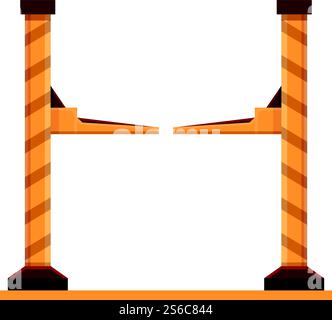 Car care lift icon. Cartoon of car care lift vector icon for web design isolated on white background. Car care lift icon, cartoon style Stock Vector