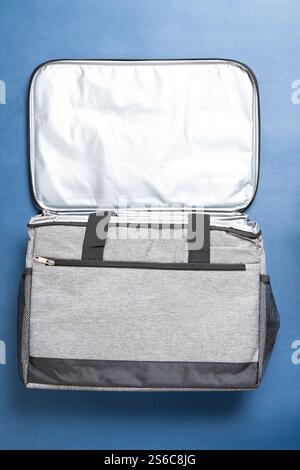 top view big grey lunch pack carrier Stock Photo