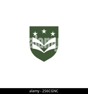 Military Wave Logo Template vector symbol nature Stock Vector