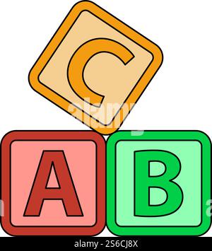 Box Of Bricks Icon. Editable Outline With Color Fill Design. Vector Illustration. Stock Vector