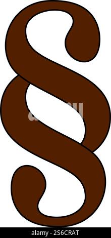 Paragraph Symbol Icon. Editable Outline With Color Fill Design. Vector Illustration. Stock Vector